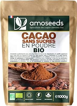 Cacao sans sucre en poudre 100% fèves de cacao