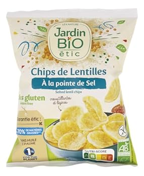Chips de lentilles à la pointe de sel